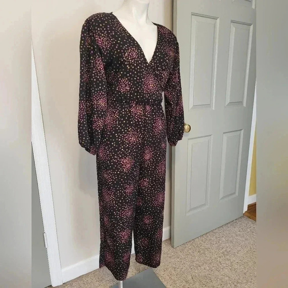 Kate Spade Disco Dots Cropped Wide L eg 70s Inspired Retro Jumpsuit(2) - Picture 2 of 12